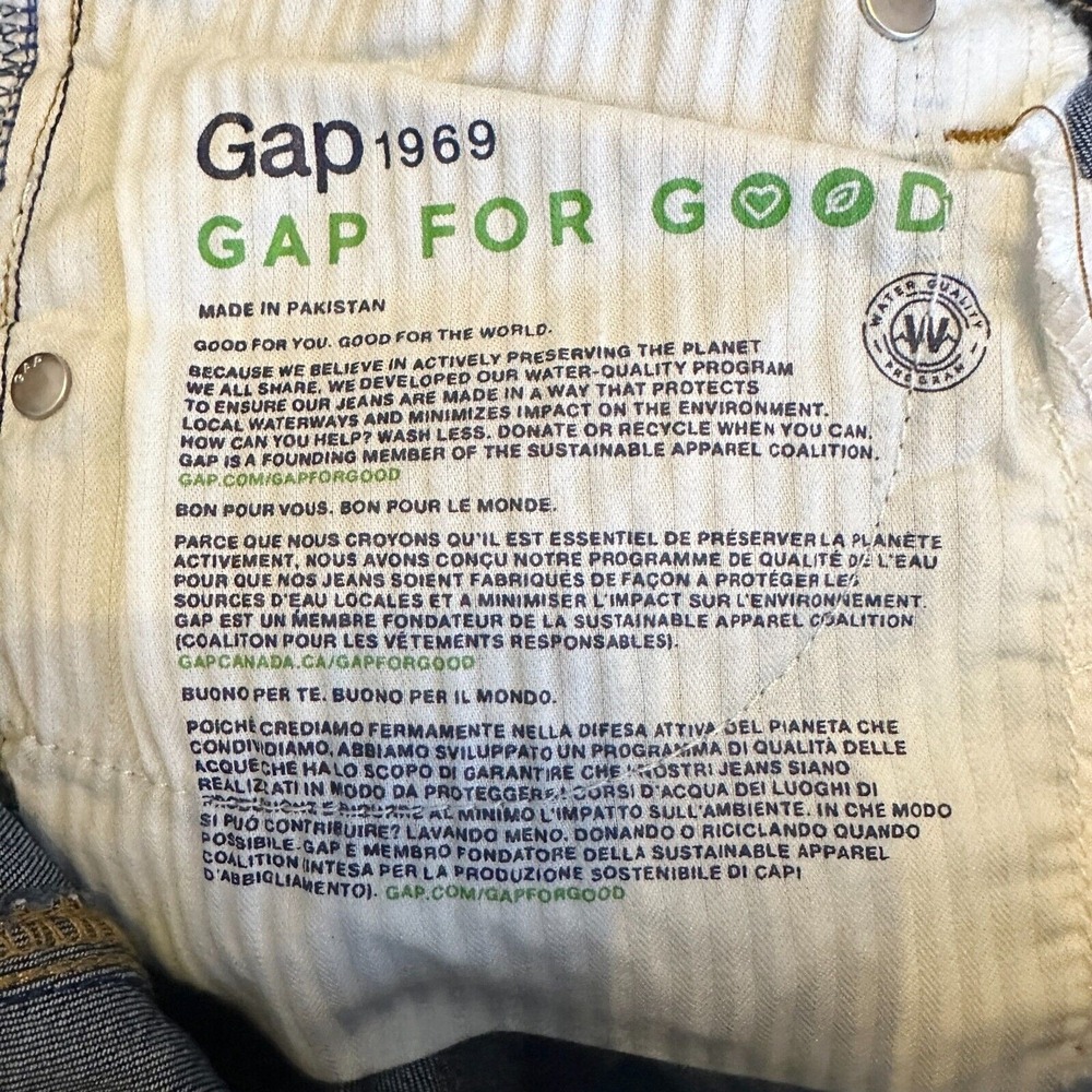 GAP 1969 Jean Women 32 S Dark Wash Stretch Mid Rise Gap For Good True Skinny NWT - Picture 9 of 10
